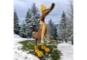 Kinaree Dekofigur Holzente Gelb mit Schal Bild 3
