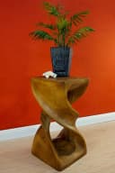 Kinaree Beistelltisch DOUBLE TWIST Akazie Massivholz Handgefertigt Bild 3