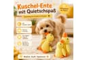 FLOCKI Pets™ Quietschendes Hundespielzeug Ente aus Baumwolle Bild 5
