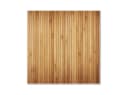 banjado Magnettafel Stahl Quadratisch Bambusholz Weiß Bild 4