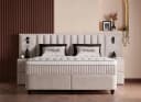 abc bedding Boxspringbett PENELOPE Beige mit Bettkasten Bild 2