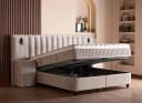 abc bedding Boxspringbett PENELOPE Beige mit Bettkasten Bild 4