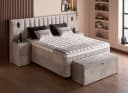 abc bedding Boxspringbett PENELOPE Beige mit Bettkasten Bild 5
