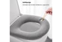 Norvéa Home WC-Deckelbezug Grau Universell Waschbar Kuschelweich Bild 1