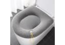Norvéa Home WC-Deckelbezug Grau Universell Waschbar Kuschelweich Bild 2