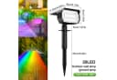 HS.SUPPLY LED Solar Gartenleuchte IP65 RGB mit Halterung Bild 2