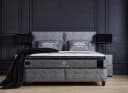 ABC Bedding Boxspringbett BABYLON Orthopädisch mit Alcantara Grau Bild 2