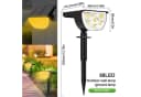 HS.SUPPLY LED Solar Gartenleuchte IP65 mit Erdspieß & Wandhalterung Bild 2
