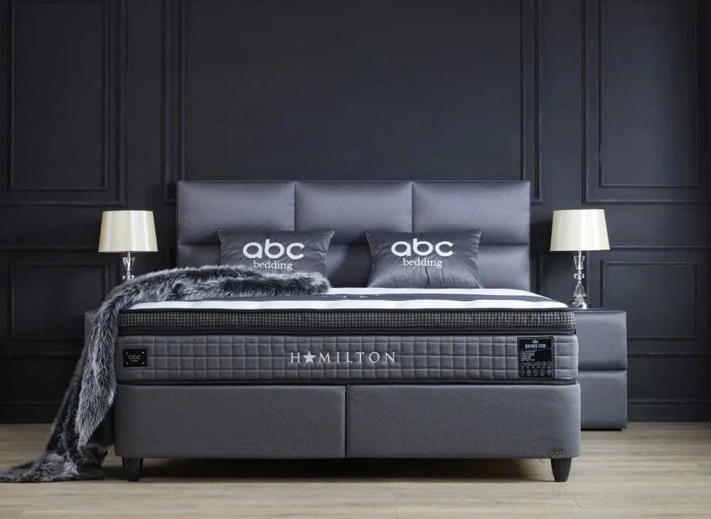 ABC Bedding Boxspringbett Hamilton Anthrazit mit Bettkasten - Bild 2