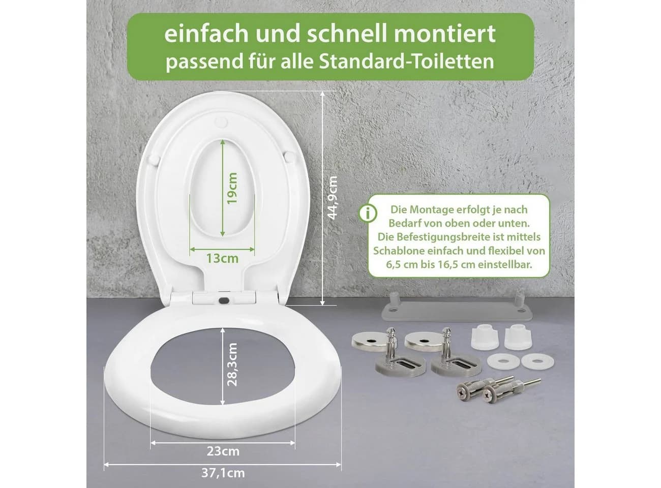 banjado WC-Sitz mit Kindersitz Motiv Fröhliche Tiere Weiß - Bild 3