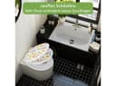banjado WC-Sitz mit Kindersitz Motiv Fröhliche Tiere Weiß Bild 5