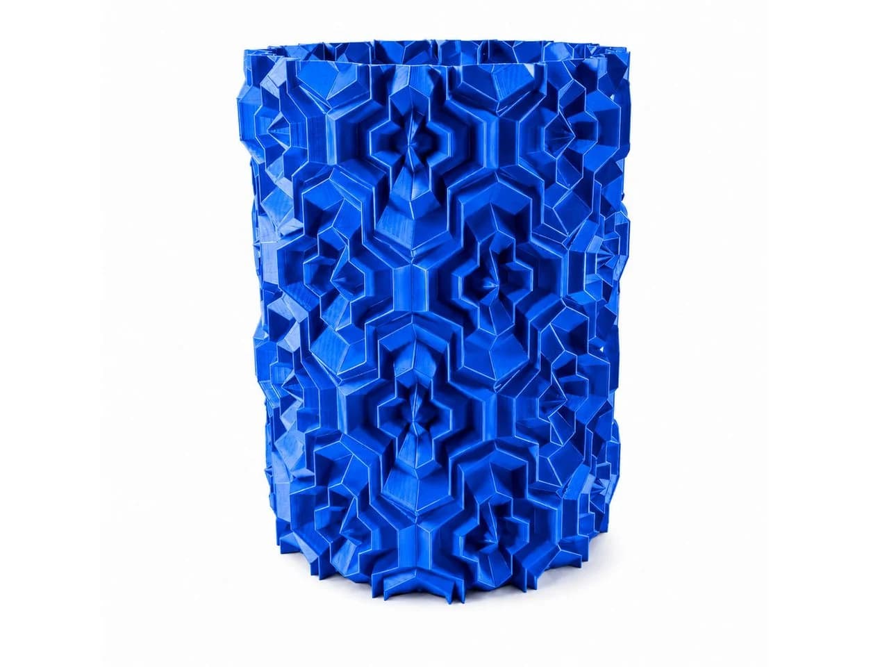 Alpha Electronics Dekovase Geometrische Design Vase Blau 3D Druck - Bild 2