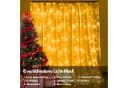 HS.SUPPLY LED-Lichtervorhang Solar Lichterkette Warmweiß 8 Modi Bild 4