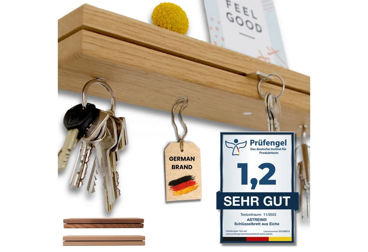 Astrein Schlüsselbrett Eiche Magnetisch - Bild 2