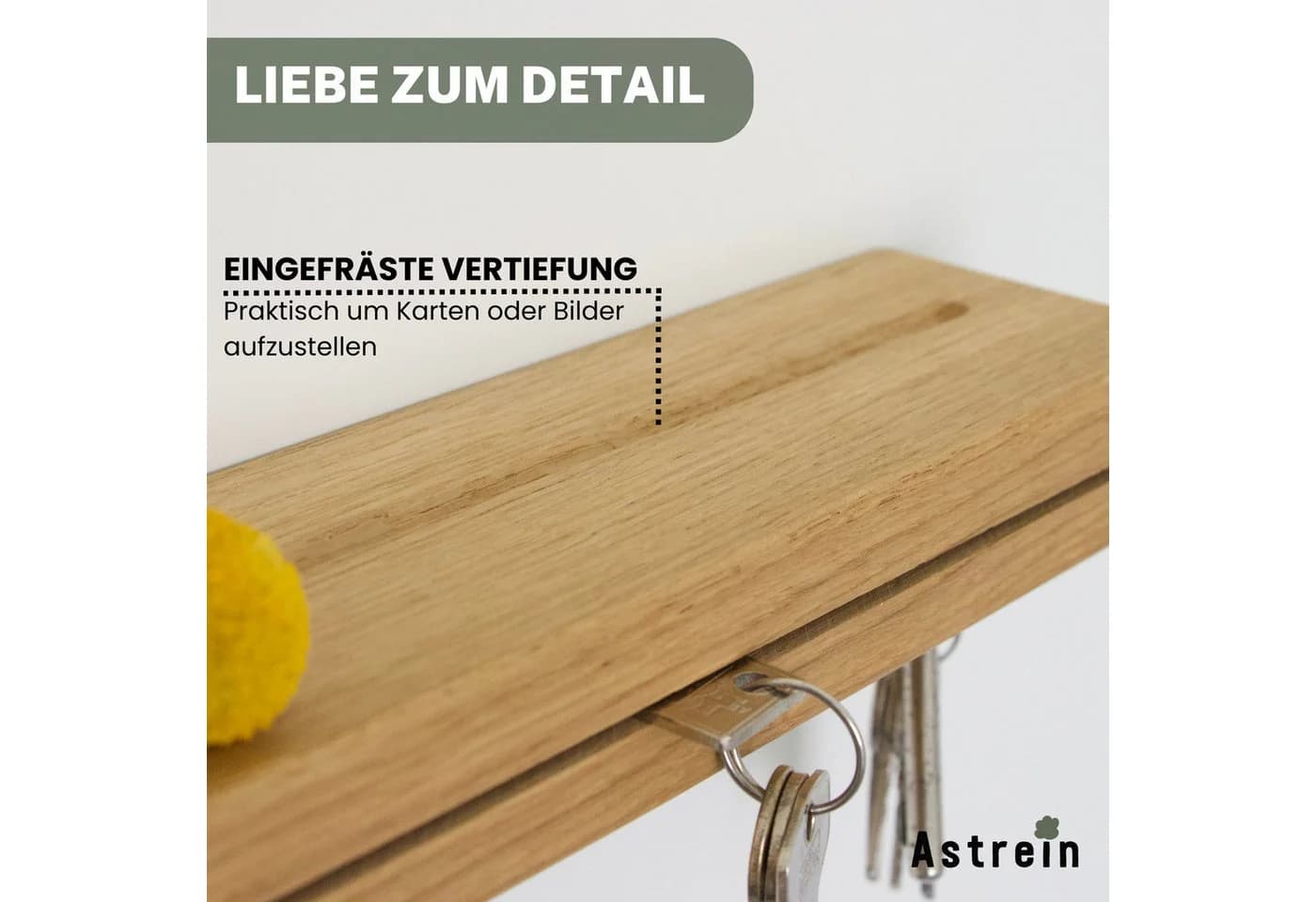 Astrein Schlüsselbrett Eiche Magnetisch - Bild 4