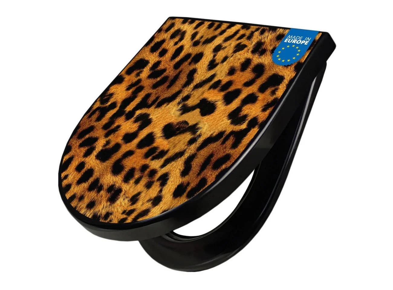 banjado WC-Sitz Premium D-Form Softclose Absenkautomatik Leopard - Bild 2