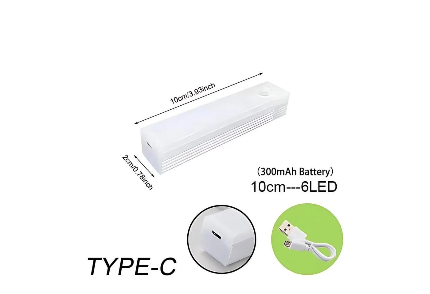 HS.SUPPLY LED Lichtleiste mit Bewegungssensor, 3 Farbtemperaturen