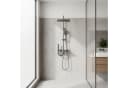 LuxaSteel Thermostat Duschsystem Grau mit Regendusche & LED-Display Bild 1