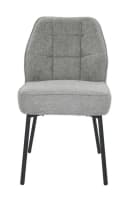 YOZI Esszimmerstuhl Polsterstuhl Beige/Grau Taschenfederkern Metallbeine Bild 3