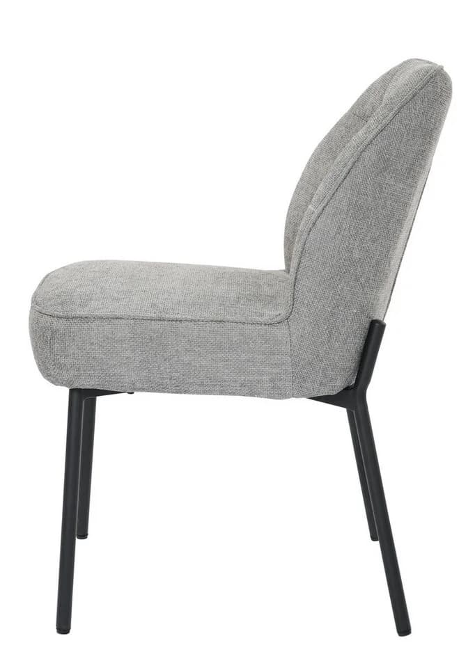 YOZI Esszimmerstuhl Polsterstuhl Beige/Grau Taschenfederkern Metallbeine - Bild 5