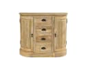 baario Kommode GUILLON halbrund braun Massivholz Landhaus Antik Bild 5