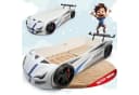MARQA HOME Autobett Kinderbett 90x200 mit Rolllattenrost Weiß Bild 1