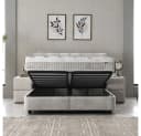 ABC Bedding Boxspringbett LUCIA Braun Beige Stoffdesign Bild 1