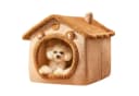 FLOCKI Pets™ Tierhaus Grau/Braun mit abnehmbarem Kissen Bild 2