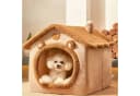 FLOCKI Pets™ Tierhaus Grau/Braun mit abnehmbarem Kissen Bild 4