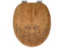 banjado WC-Sitz Bambus mit Gravur Lotus und Mondphasen Bild 2