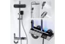 LuxaSteel Duschsystem mit Thermostat & LED-Display Bild 4