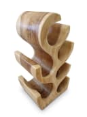 Kinaree Weinregal XL Massivholz Akazie Natur Geschwungen Bild 1