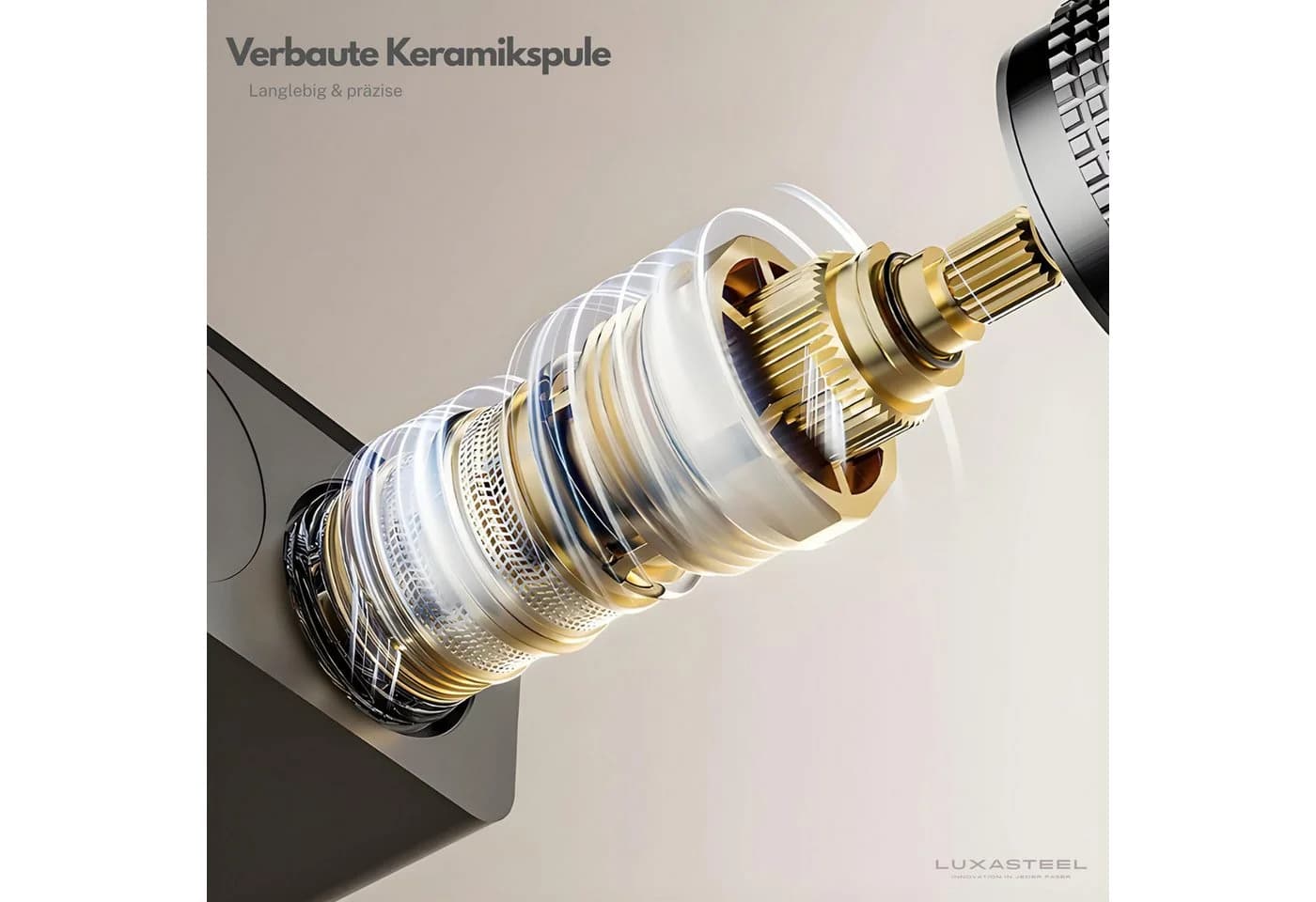LuxaSteel Duschsystem mit LED Display & Thermostat – Regendusche Set - Bild 5