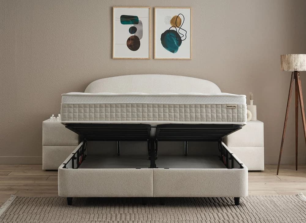 abc bedding Boxspringbett FANCY Samt Velours mit Bettkasten - Bild 3