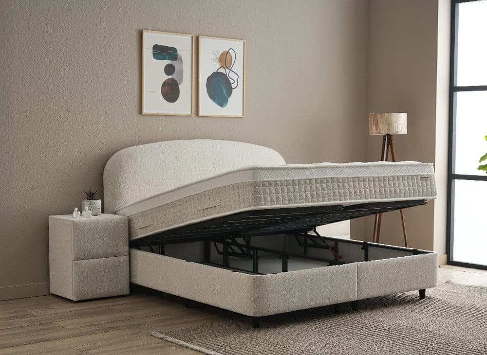 abc bedding Boxspringbett FANCY Samt Velours mit Bettkasten - Bild 4