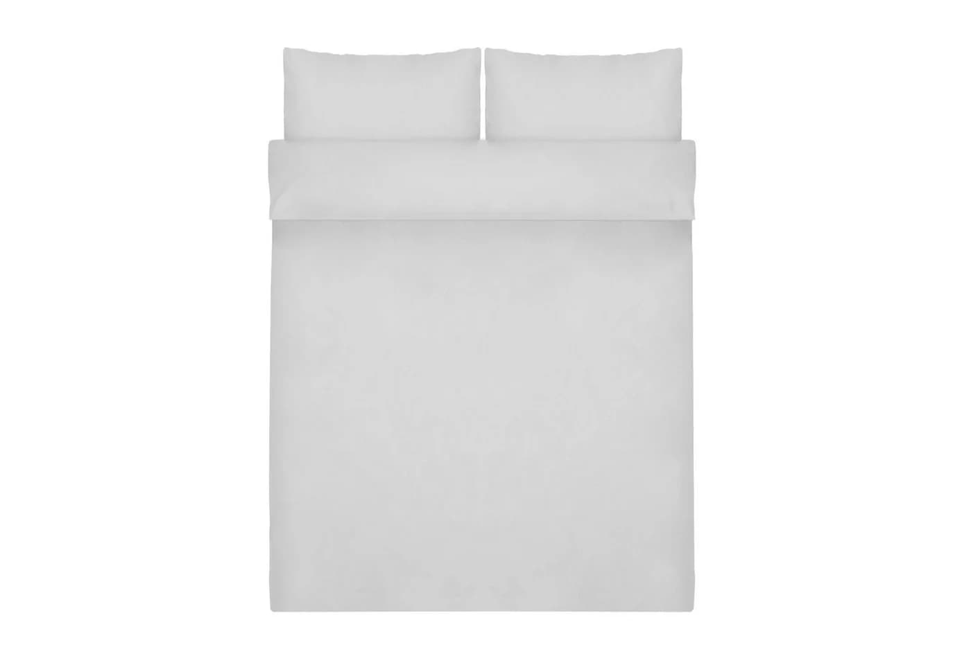 M-Diamant Bettbezug Set 200x200 cm 100% Baumwolle Hellgrau - Bild 2