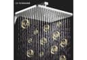 LuxaSteel Duschsystem mit Regendusche, 2 Handbrausen & Ablage Bild 5