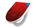 banjado WC-Sitz Dreiecke Rot Softclose Absenkautomatik TakeOff Technologie Bild 2
