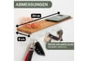 Schlüsselbrett mit Haken & Ablage, Eiche & Schwarz Metall Bild 5