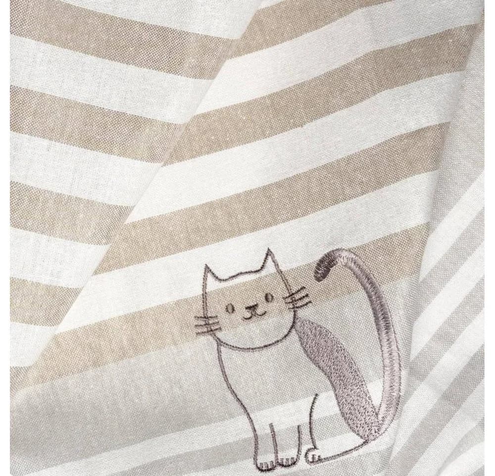 Grubentuch Geschirrtuch Katze Landlust Kollektion Beige Halbleinen