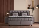 abc bedding Boxspringbett SYDNEY Grau mit Bettkasten Bild 1
