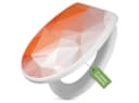 banjado WC-Sitz mit Absenkautomatik Motiv Orange Polygon Bild 2