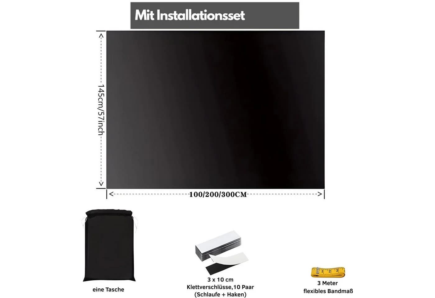 Norvéa Home Verdunklungsfolie selbstklebend frei zuschneidbar