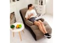 HS.SUPPLY Luftsessel aufblasbar Braun/Rosa PVC Bild 1