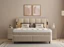 abc bedding Boxspringbett CALMA Beige mit Bettkasten Bild 2