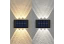 HS.SUPPLY Solar LED Wandleuchte Außen Schwarz IP65 Up & Down Licht Bild 1