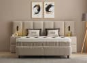 abc bedding Boxspringbett DAVIS Beige mit Bettkasten Bild 2