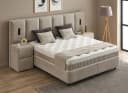 abc bedding Boxspringbett DAVIS Beige mit Bettkasten Bild 5