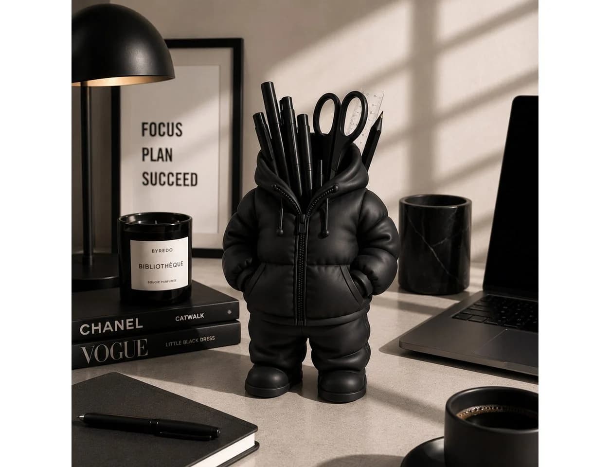 Alpha Electronics Stiftehalter 3D-Druck Hoodie Design Schwarz - Bild 3