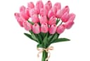 HS.SUPPLY Kunstblumen Tulpenstrauß 10-tlg. Rosa 35cm Bild 2